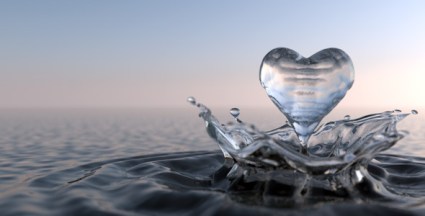water heart